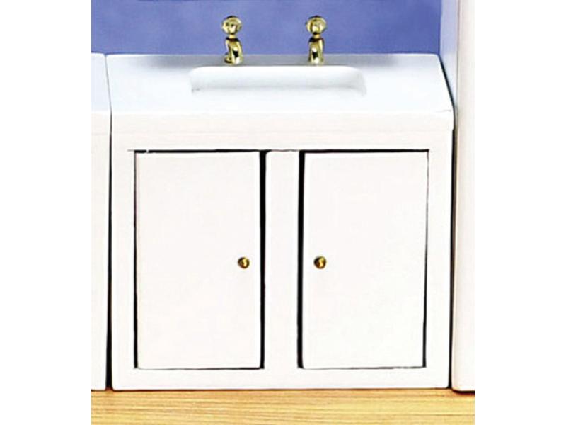 AZD3777B Kitchen Sink for Dollhouse Miniature, White