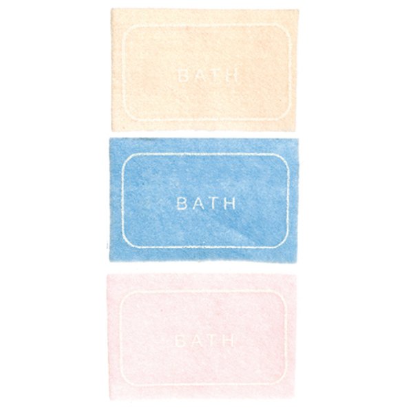 FR52060 Bath Mats for Dollhouse Miniature - Assorted Color - 3 Piece