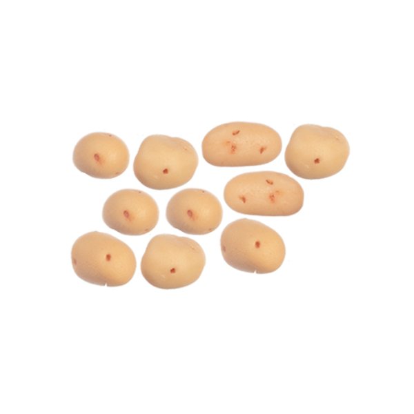 AZG8389 Oval Potatoes for Dollhouse Miniatures - 5 Piece