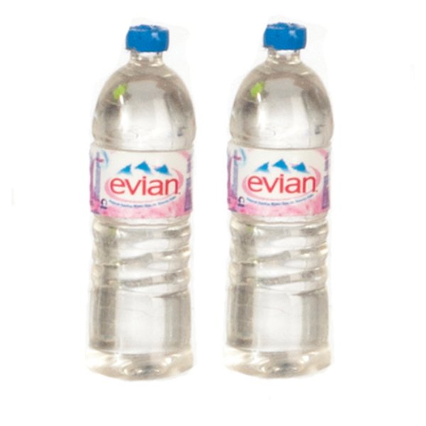 AZG7023 Rounded Water Bottles for Dollhouse Miniatures - 2 Piece