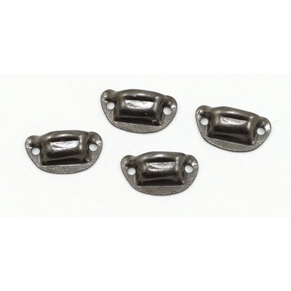 CLA05549 Victorian Drawer Pull for Dollhouse Miniature - Pewter - Pack of 4