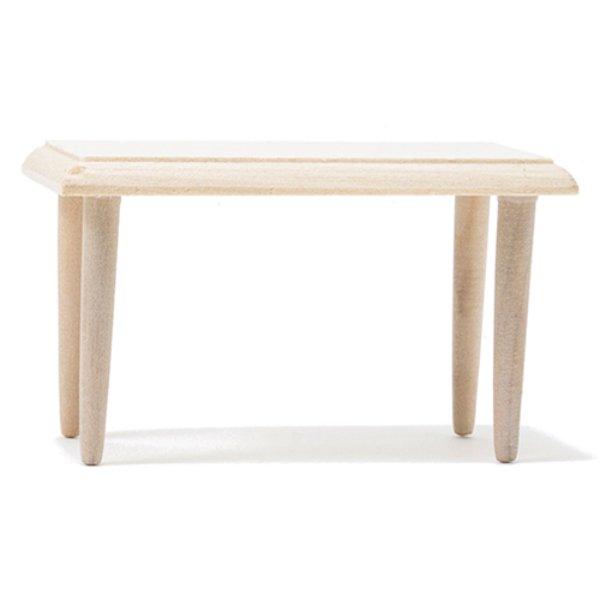 CLA08600 2.5 in. Coffee Table for Dollhouse Miniature - Unfinished