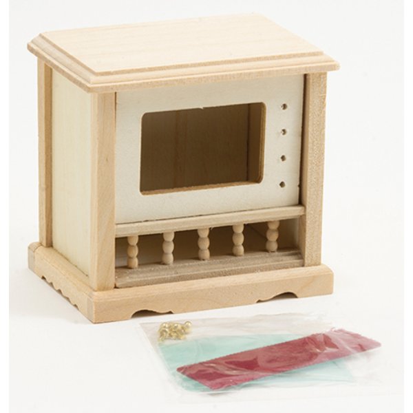 CLA08601 Television for Dollhouse Miniature - Unfinished