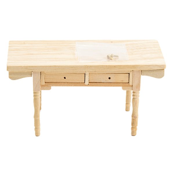 CLA08602 Vermont Table for Dollhouse Miniature - Unfinished