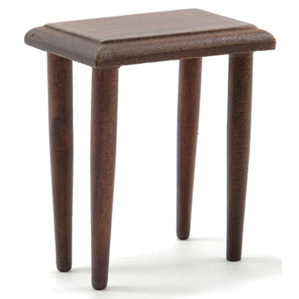 CLA10294 1.62 in. Side Table for Dollhouse Miniature - Walnut
