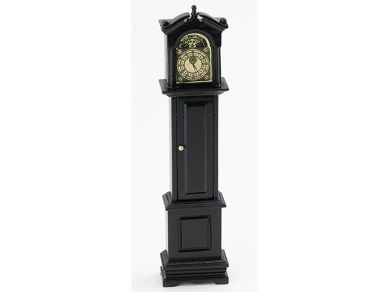 CLA10563 Grandfather Clock for Dollhouse Miniature, Black