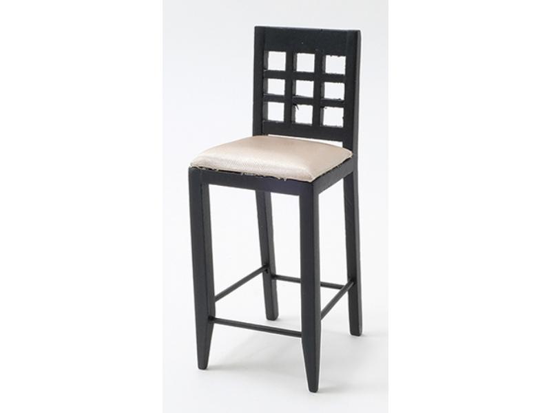 CLA10922 Bar Chair for Dollhouse Miniature, Black