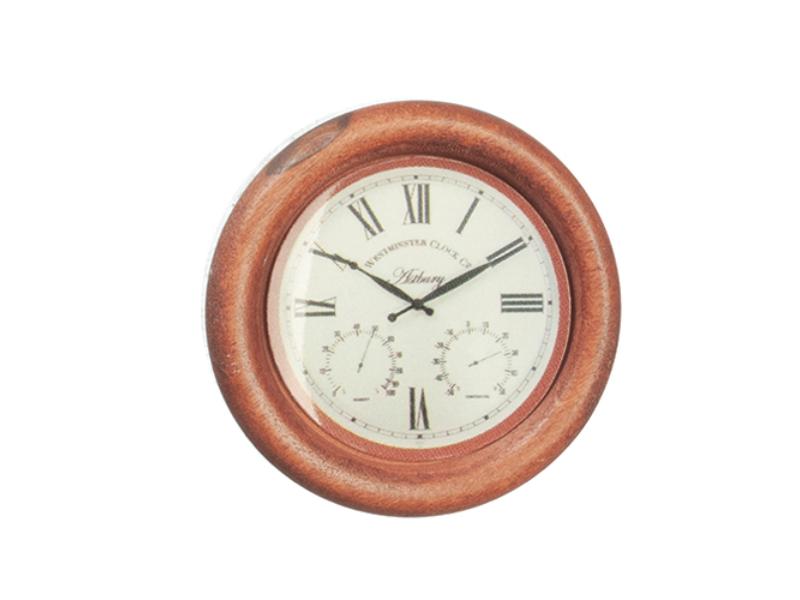 AZG7989 Wooden Clock for Dollhouse Miniature