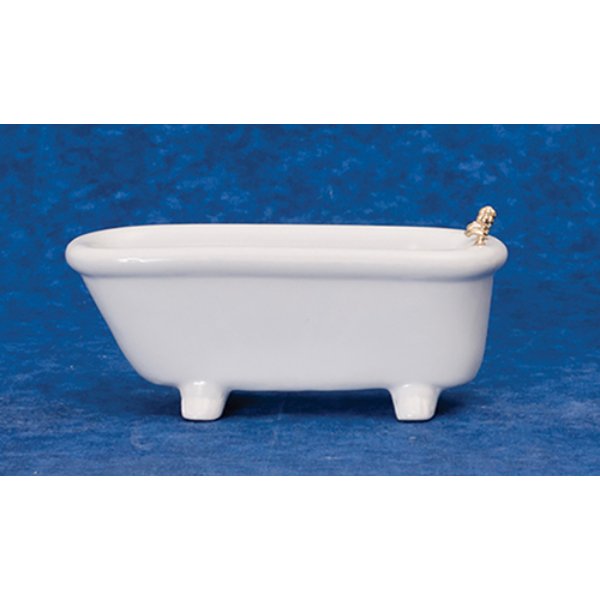 AZT6295TB Bathroom Bathtub for Dollhouse Miniature - White