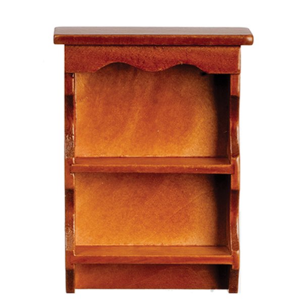 AZT6367 Wall Shelf for Dollhouse Miniature - Walnut