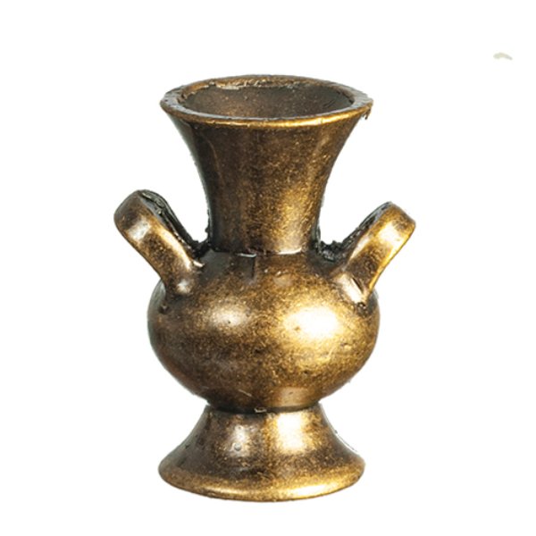 AZS1628 Vase with 2 Handle for Dollhouse Miniature - Antique Brass