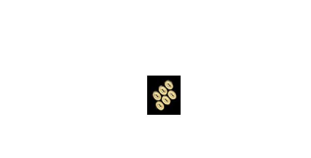 BLD116 Small Oval Escutcheon for Dollhouse Miniature - Brass, 6 Piece