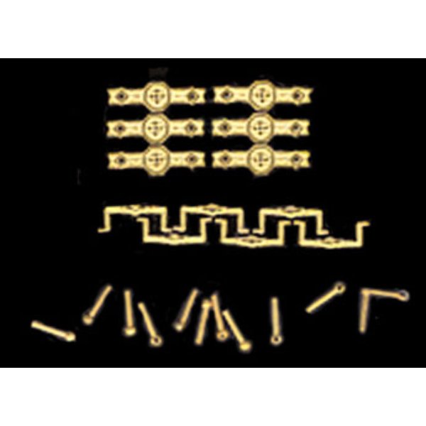 BLD121 Eastlake Drawer Pull for Dollhouse Miniatures - 6 Piece
