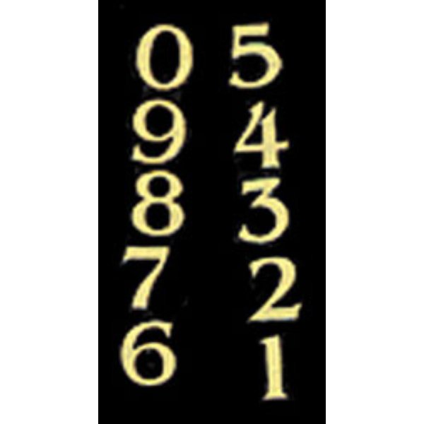 BLD141 House Numbers 0-9 for Dollhouse Miniature