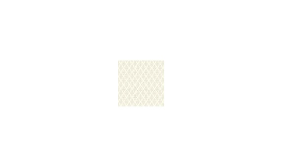 BP1FL132 Wallpaper for Dollhouse Miniature - Damask Cream, 6 Piece