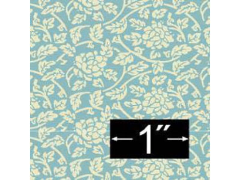 BP1FL143 Tea Rose Wallpaper for Dollhouse Miniature - 6 Piece
