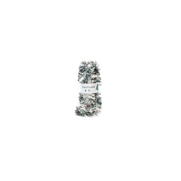 AZSH0024 Xmas Garland for Dollhouse Miniature - Silver