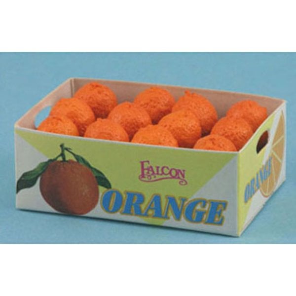 FCA1513 Case of Oranges for Dollhouse Miniature