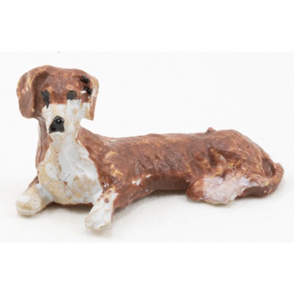 FCA4717BR 0.25 in. Dachshund for Dollhouse Miniature - Brown