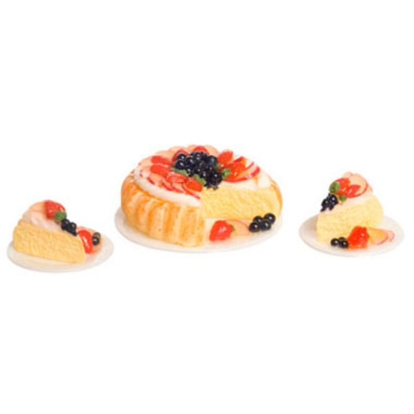 FCJU1019 Lady Fingers with 2 Dishes for Dollhouse Miniature