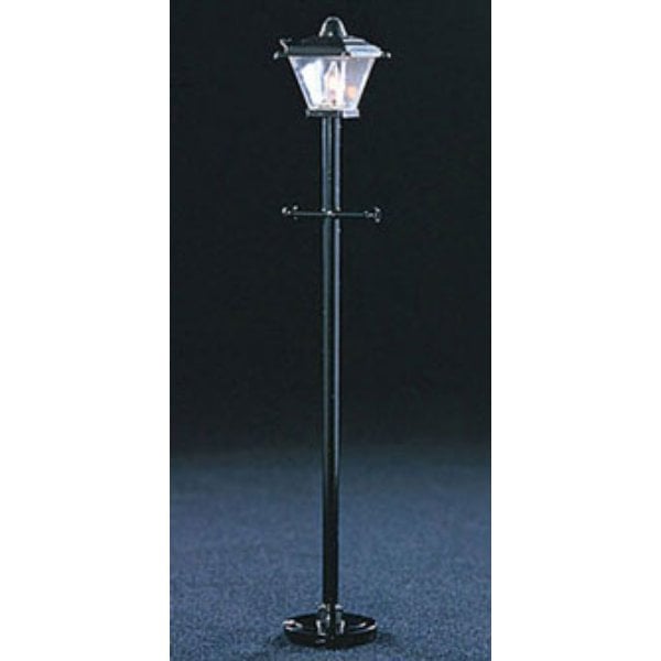 CK4307 Black Post Lamp for Dollhouse Miniatures