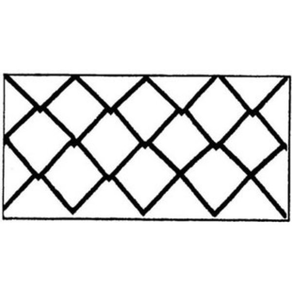 PRE1237 Diamond Tile Roof for Dollhouse Miniature - 0.5 in. Scale