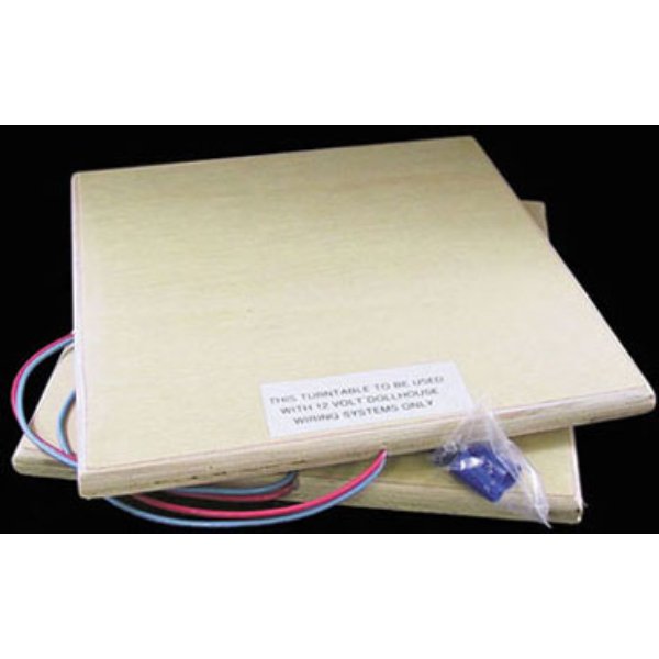 PSP102 12 in. Electrified Turntable for Dollhouse Miniature - Holds Approximately 175 lbs