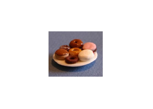 RND49 Donut Shaped Plate for Dollhouse Miniature