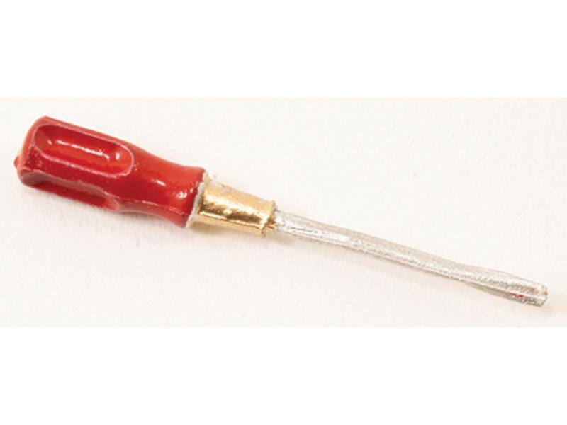 STT807B Screwdriver for Dollhouse Miniatures, Red