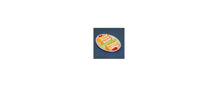 RND135 Enchilada Platter for Dollhouse Miniature