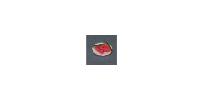 RND147 Watermelon Plate for Dollhouse Miniature