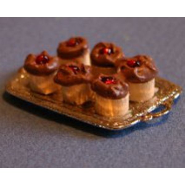 RND37 Cupcakes for Dollhouse Miniature - Chocolate
