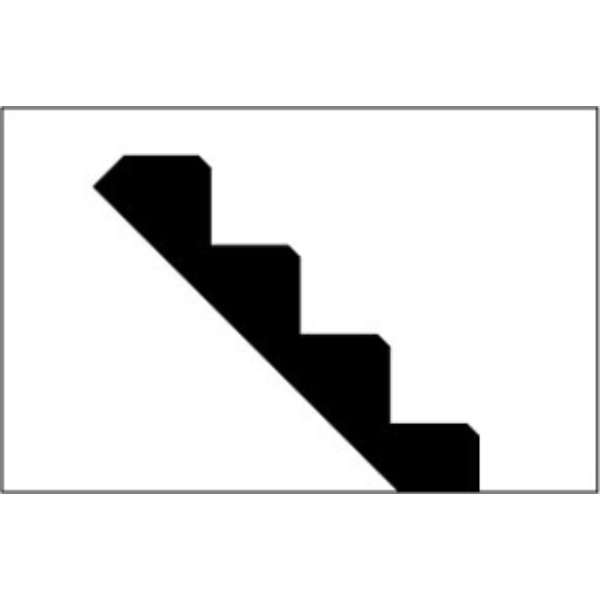 NE897 14 in. SRA-14 Stair Stringer for Dollhouse Miniature