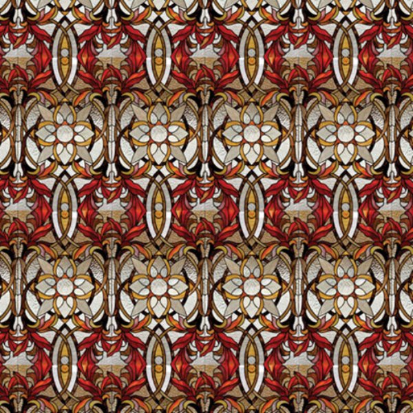 WM24407 Stained Glass for Dollhouse Miniature - 0.5 in.