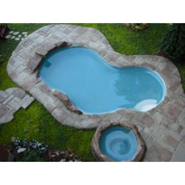 MBSWIM-48 7 x 12 in. 1-48 Scale Pool Pattern Sheet for Dollhouse Miniatures