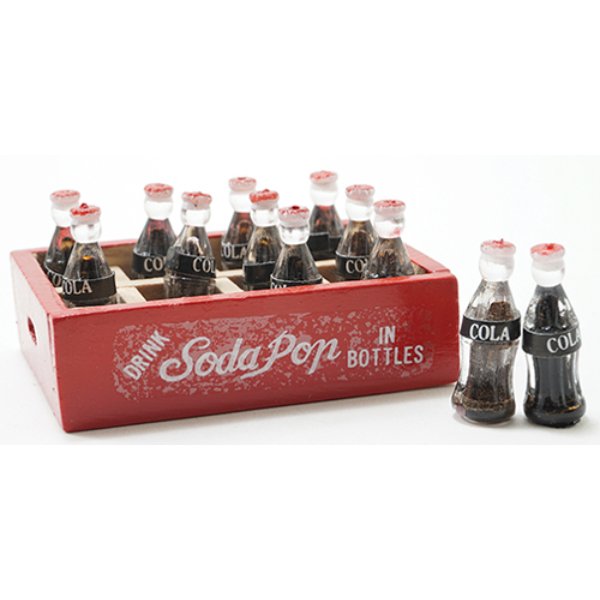 IM65244 Cola Case with 12 Bottles for Dollhouse Miniature