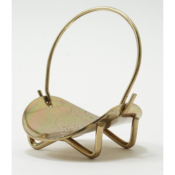IM65424 Log Holder without Logs for Dollhouse Miniature - Brass