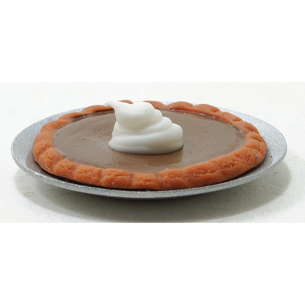 IM65451 Dollhouse Miniature Pumpkin Pies, Silver