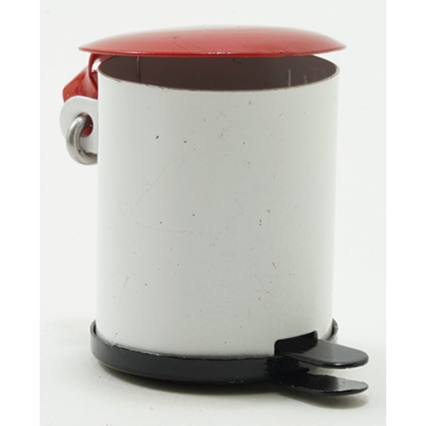 IM66015 Garbage Can with Lid for Dollhouse Miniature