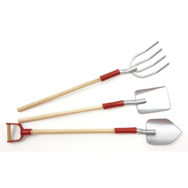 IM66130 Garden Tools for Dollhouse Miniature - Pack of 3