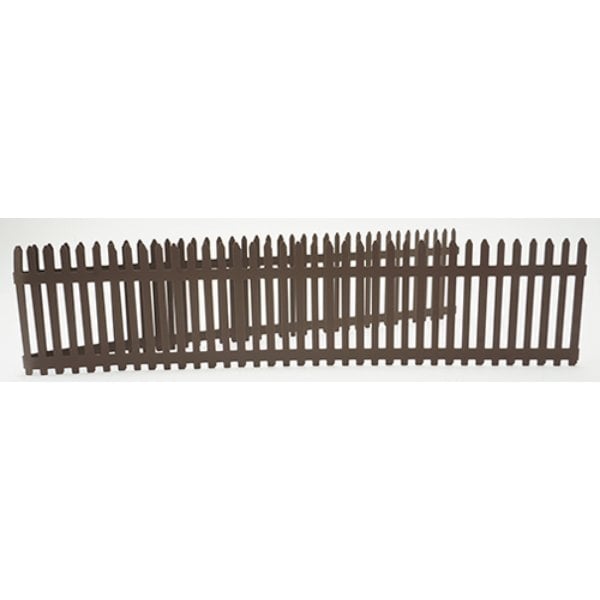 IM69034 Rusty Picket Fence for Dollhouse Miniature