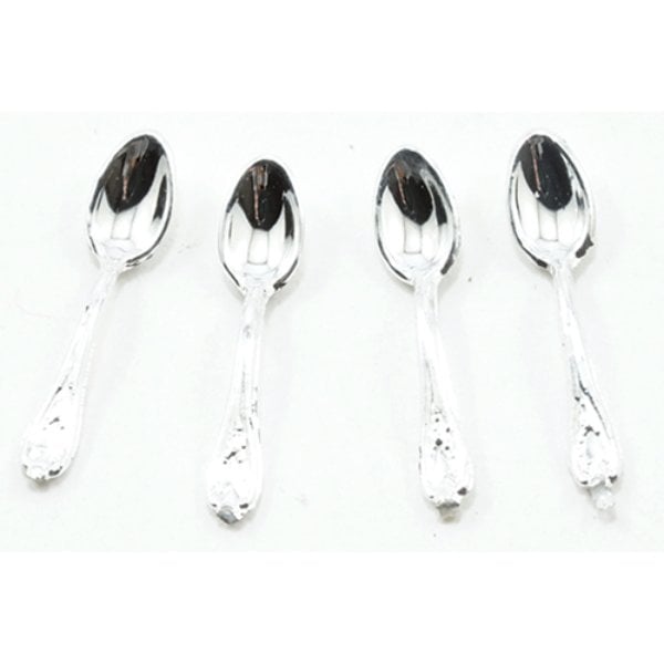 CB131 Teaspoons for Dollhouse Miniature - Set of 4
