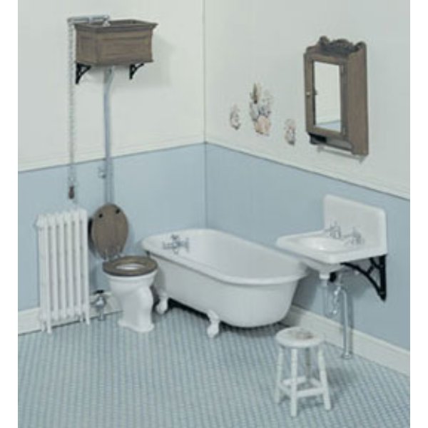 CB2111 F-230 Victorian Bathroom Kit for Dollhouse Miniature