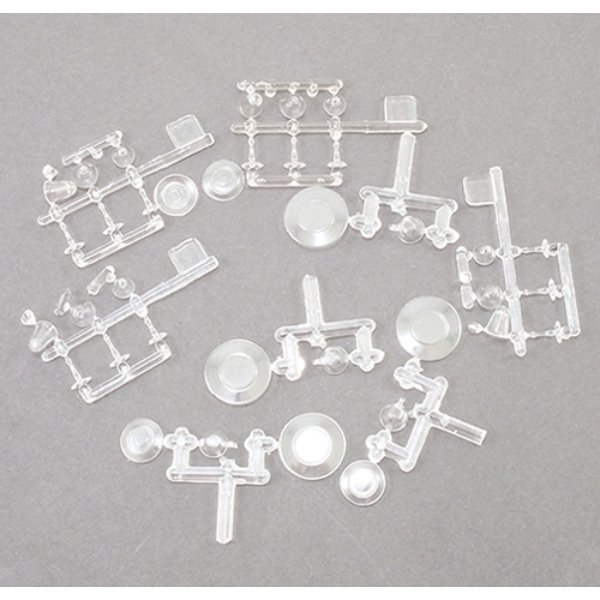 CB99-110CL 4-Place Clear Dishes & Stemware Kit for Dollhouse Miniature - 24 Piece
