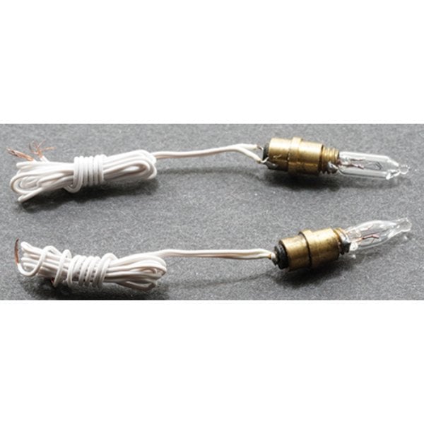 MH807 Socket with Replaceable Flame Tip Bulbs for Dollhouse Miniature - 2 Piece