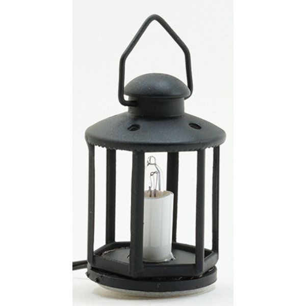 MH1060 12V Black Lantern for Dollhouse Miniature