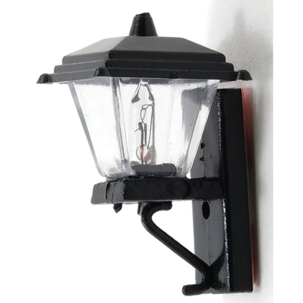 MH628NW Non-Working Black Coach Lamp for Dollhouse Miniature