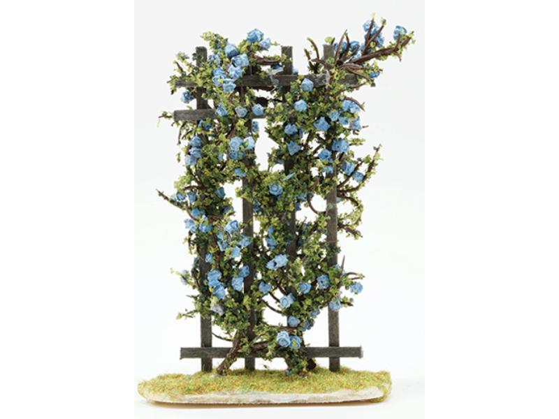 CARTB Rose Trellis for Dollhouse Miniatures, Blue