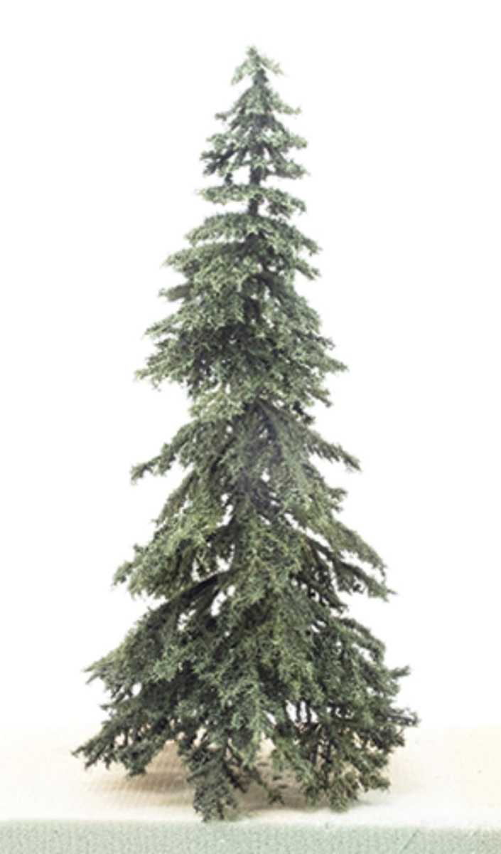 CA0536 Appalachian Green Spruce Tree on Spike for Dollhouse Miniature, 6 in.