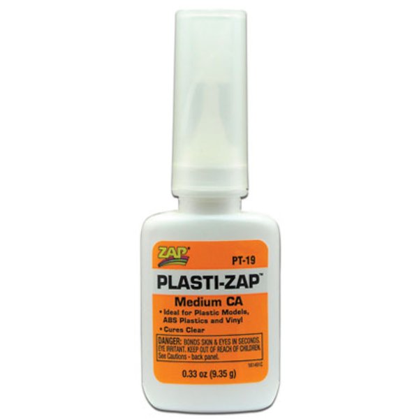 ZA505 0.33 oz PT-19 Plastic Zap CA Plus Adhesive for Dollhouse Miniature